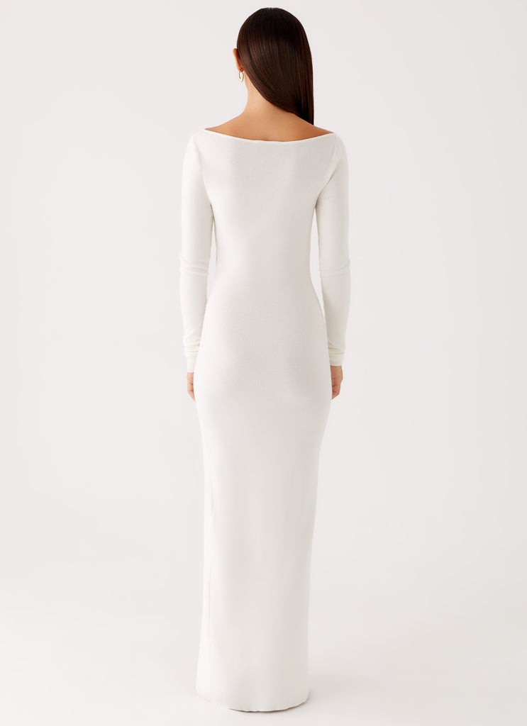 Peppermayo Peppermayo Exclusive - Amalfi Knit Maxi Dress - White