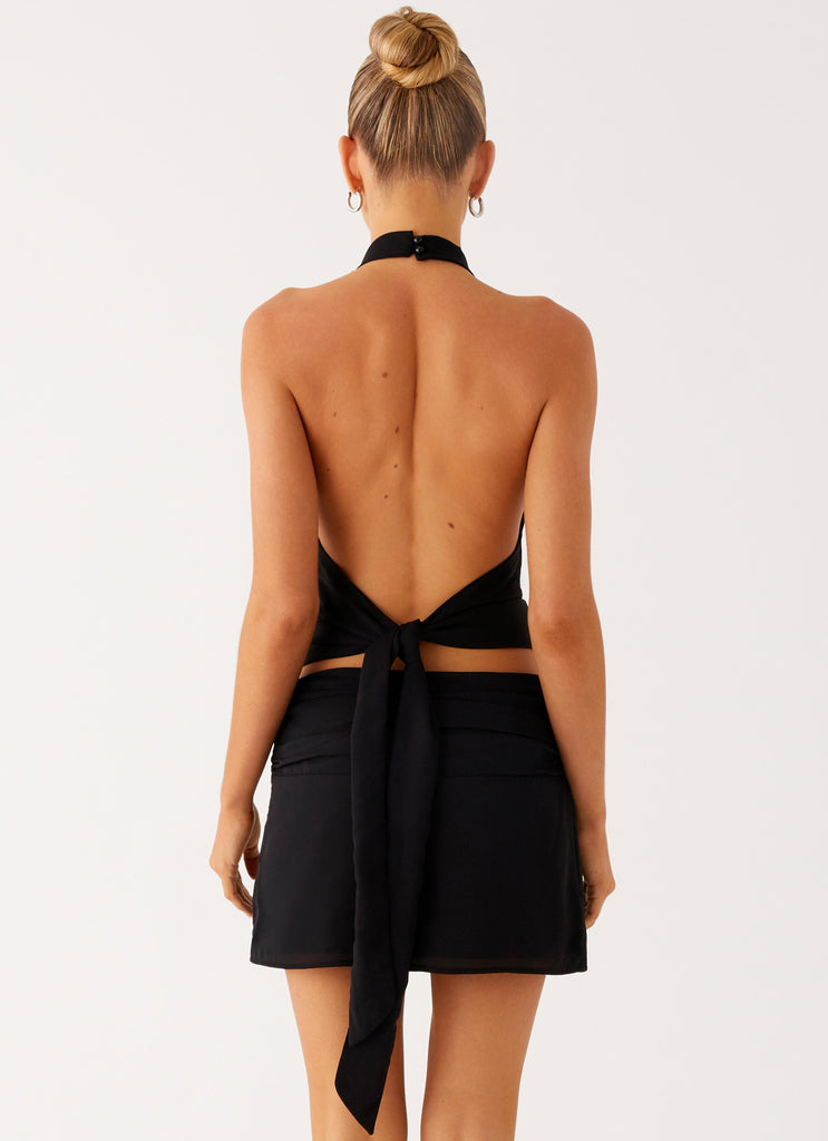 Peppermayo Peppermayo Exclusive - Amalia Cowl Top - Black