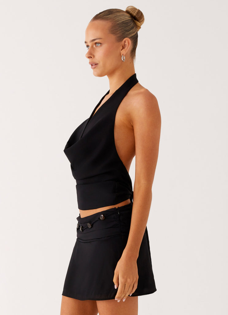 Peppermayo Peppermayo Exclusive - Amalia Cowl Top - Black