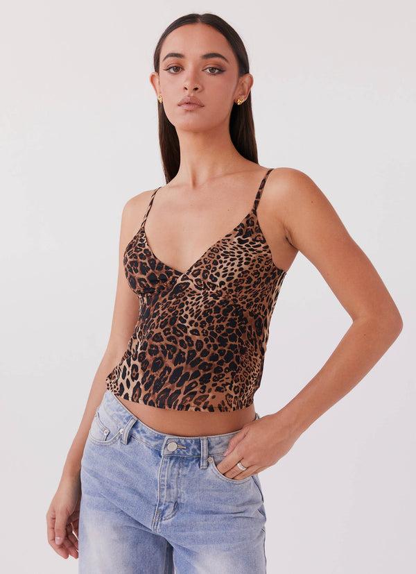 peppermayo Peppermayo Exclusive - Amani Cami Top - Leopard