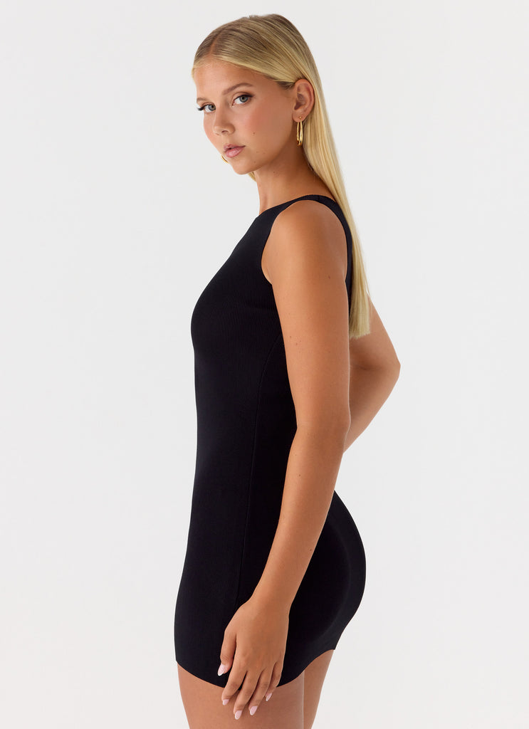 Peppermayo Peppermayo Exclusive - Amaris Knit Mini Dress - Black