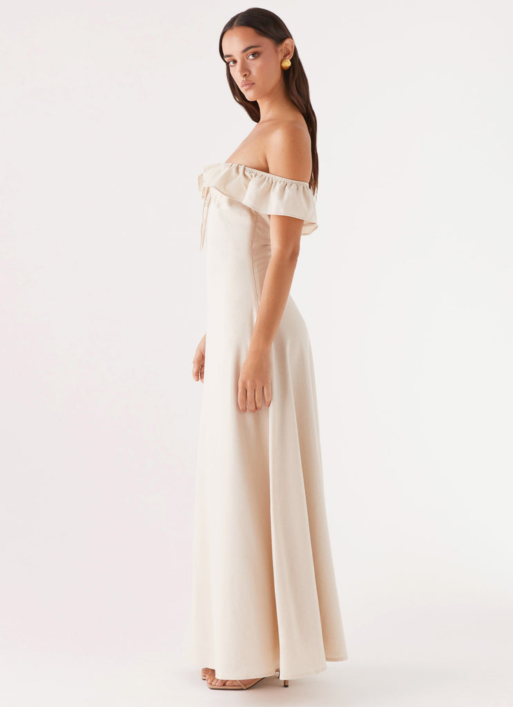 Peppermayo Peppermayo Exclusive - Amarosa Linen Maxi Dress - Natural