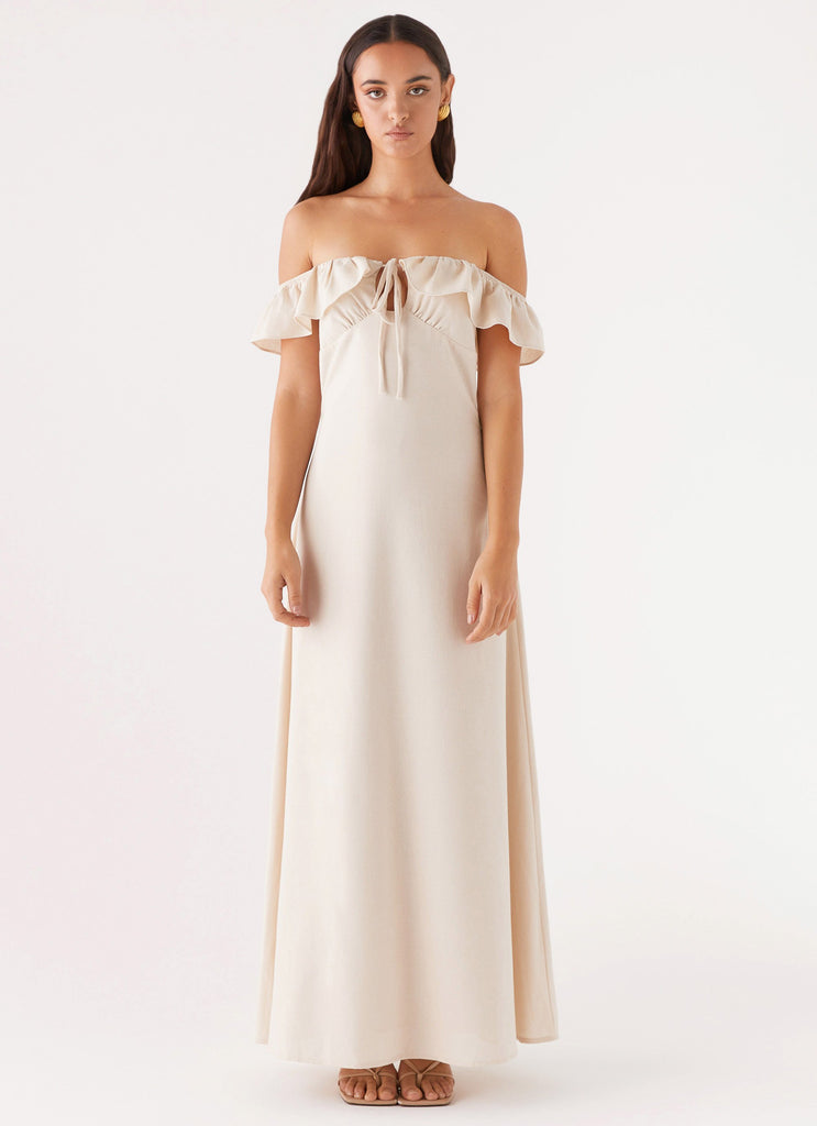 Peppermayo Peppermayo Exclusive - Amarosa Linen Maxi Dress - Natural