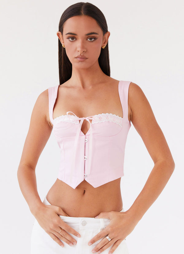 peppermayo Peppermayo Exclusive - Ambretta Corset Top - Pink