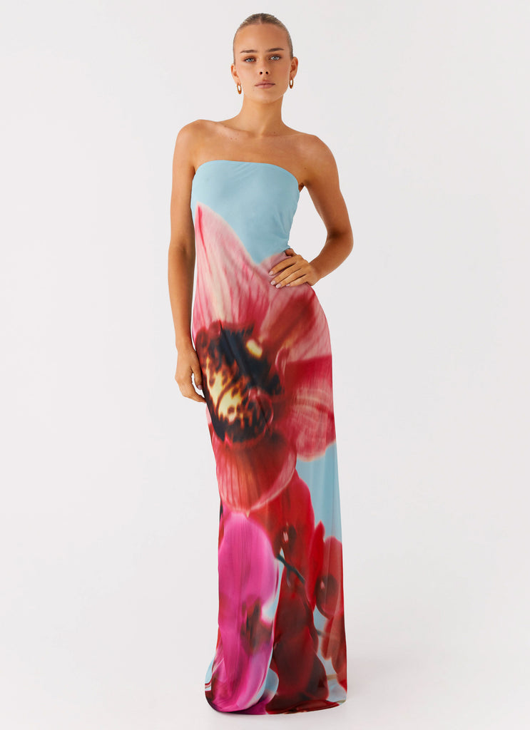 Peppermayo Peppermayo Exclusive - Amelle Maxi Dress - Turquoise Bloom