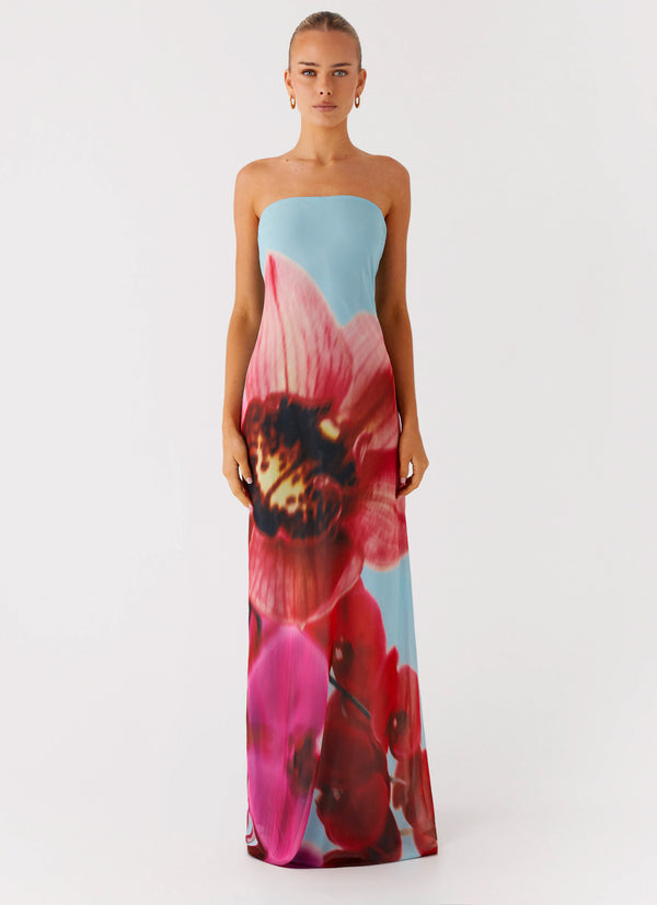 peppermayo Peppermayo Exclusive - Amelle Maxi Dress - Turquoise Bloom