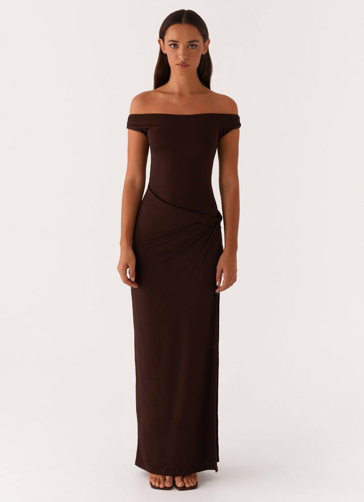 Peppermayo Peppermayo Exclusive - Amerie Maxi Dress - Chocolate