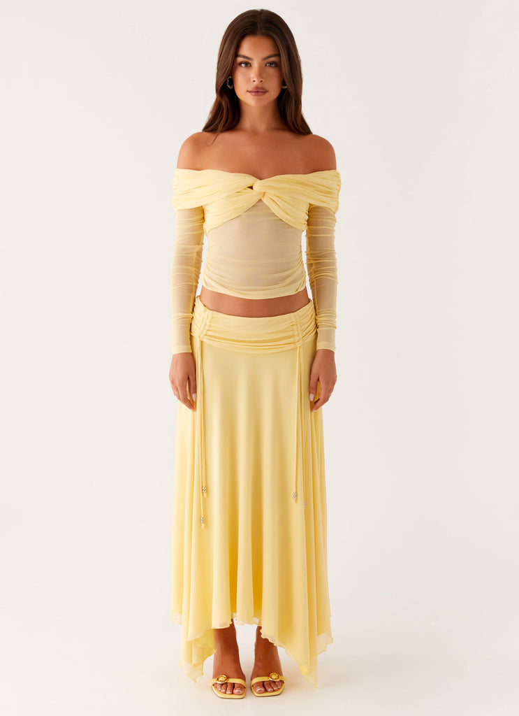 Peppermayo Peppermayo Exclusive - Amryn Long Sleeve Top - Yellow