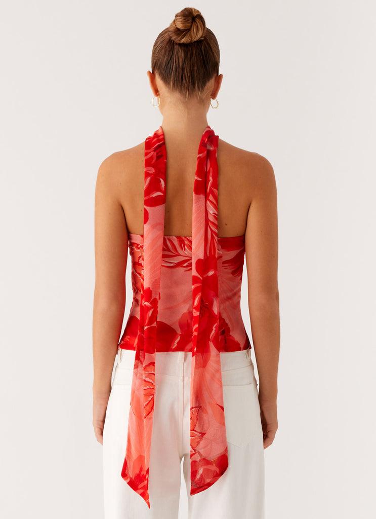 Peppermayo Peppermayo Exclusive - Anais Scarf Top - Sicily Sunset Print