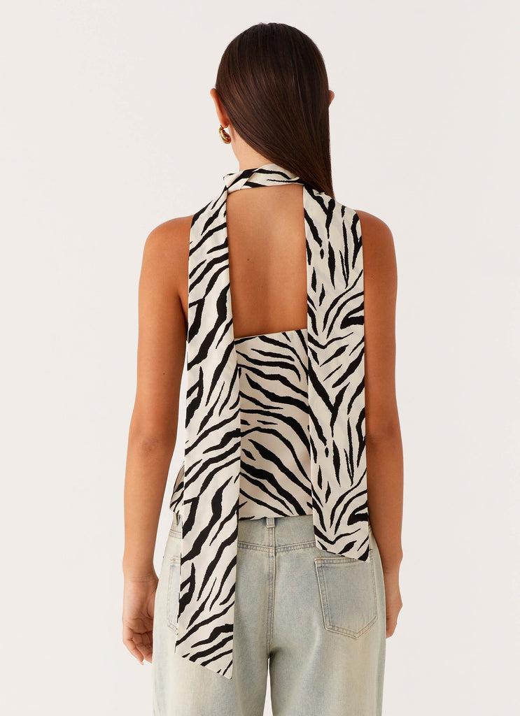 Peppermayo Peppermayo Exclusive - Anais Scraf Top - Zebra