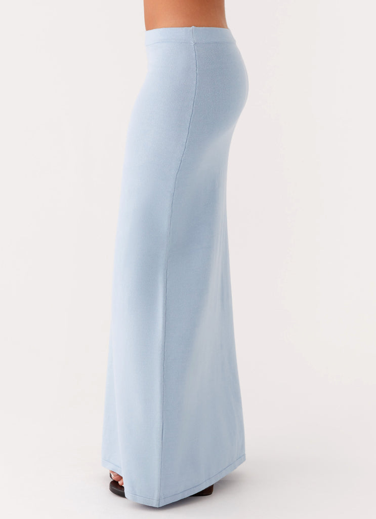 Peppermayo Peppermayo Exclusive - Anastasia Knit Maxi Skirt - Blue
