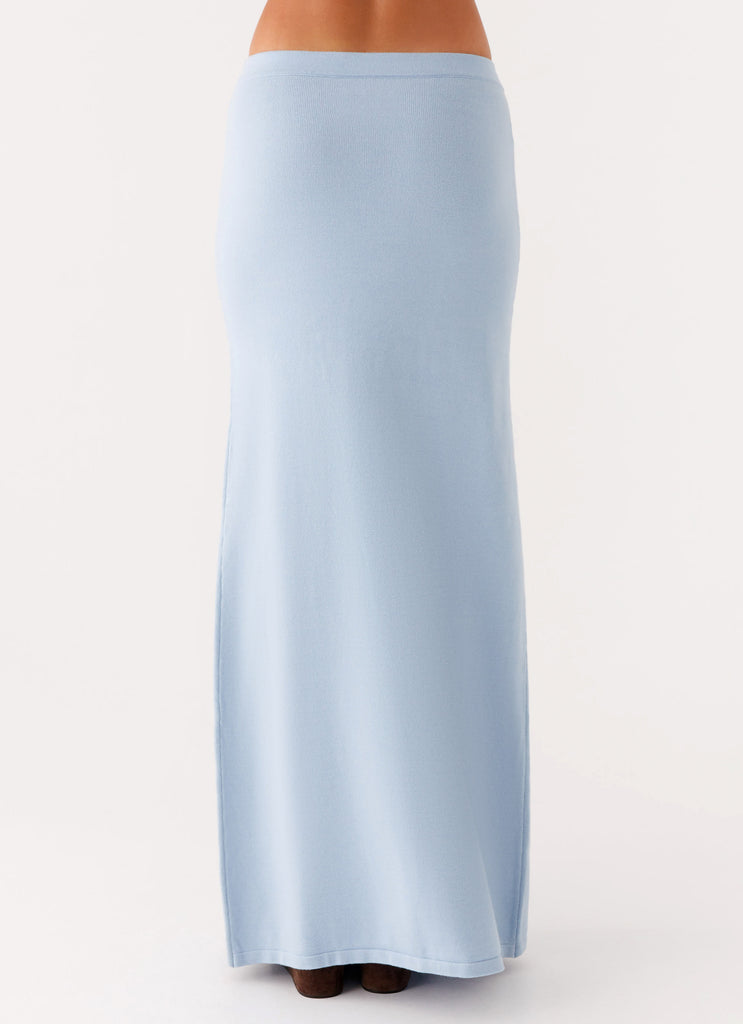 Peppermayo Peppermayo Exclusive - Anastasia Knit Maxi Skirt - Blue