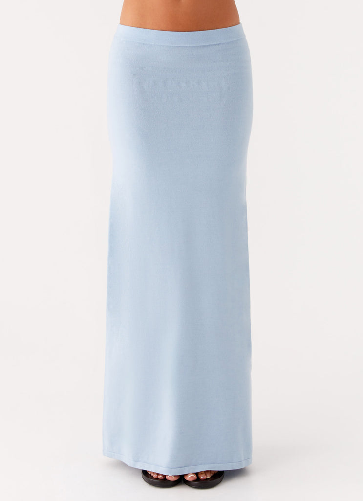 Peppermayo Peppermayo Exclusive - Anastasia Knit Maxi Skirt - Blue