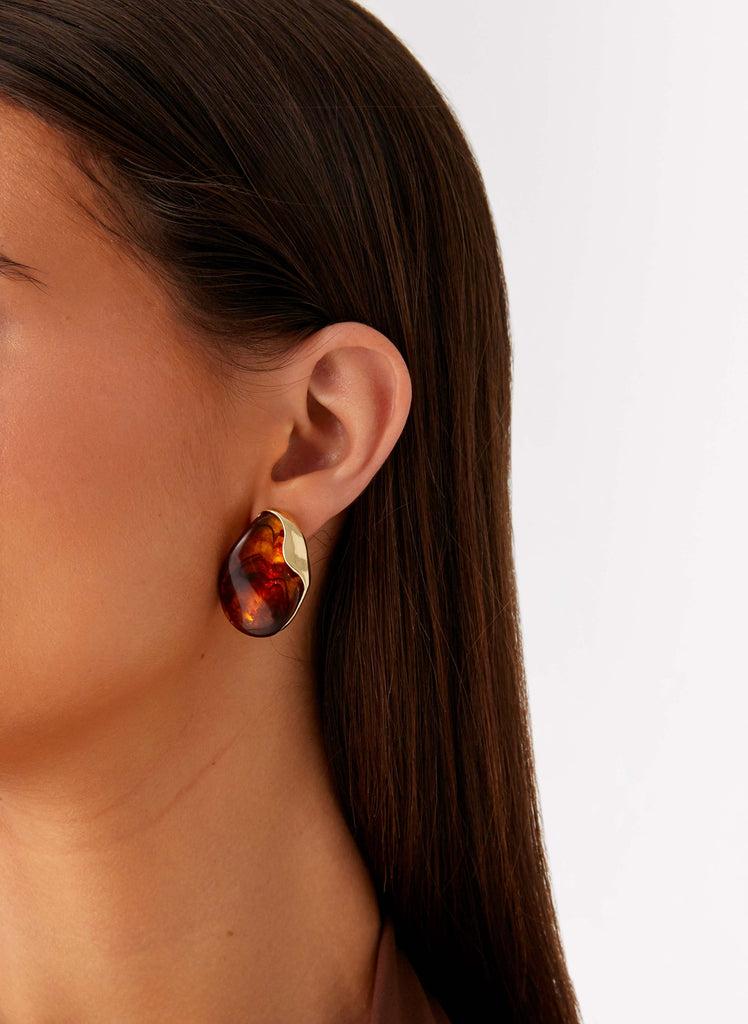 Peppermayo Peppermayo Exclusive - Andra Earrings - Tort