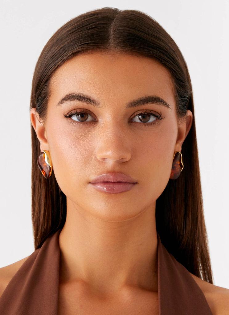 Peppermayo Peppermayo Exclusive - Andra Earrings - Tort