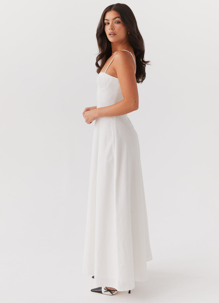 Peppermayo Peppermayo Exclusive - Angelina Linen Maxi Dress - White