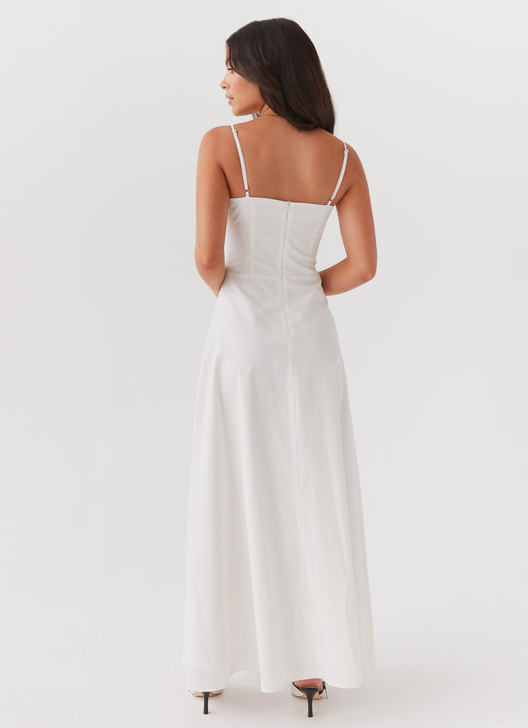 Peppermayo Peppermayo Exclusive - Angelina Linen Maxi Dress - White
