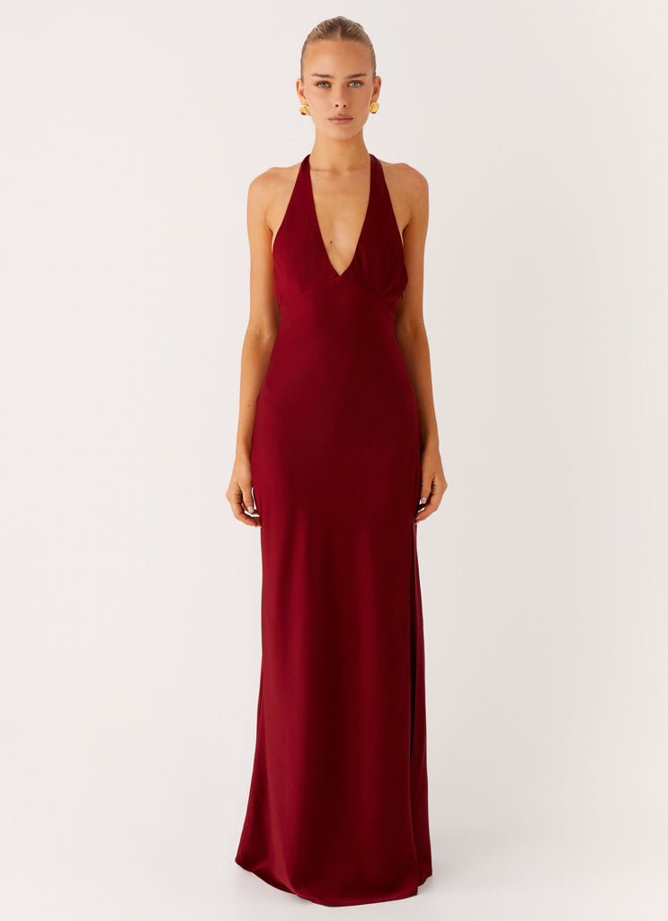 Peppermayo Peppermayo Exclusive - Angie Maxi Dress - Burgundy