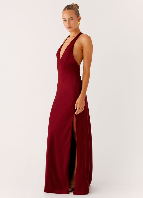 peppermayo Peppermayo Exclusive - Angie Maxi Dress - Burgundy