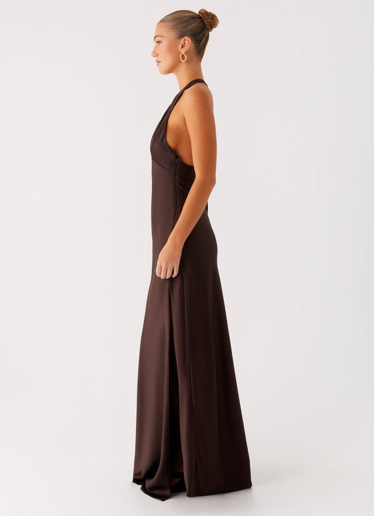 Peppermayo Peppermayo Exclusive - Angie Maxi Dress - Chocolate