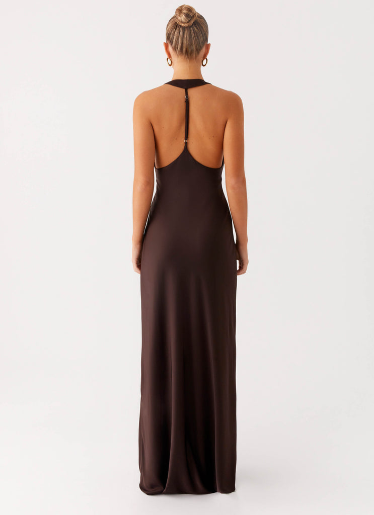 Peppermayo Peppermayo Exclusive - Angie Maxi Dress - Chocolate