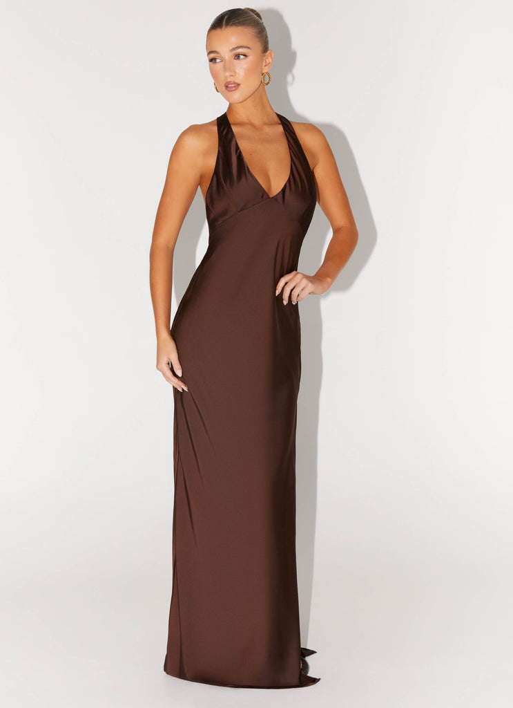 Peppermayo Peppermayo Exclusive - Angie Maxi Dress - Chocolate