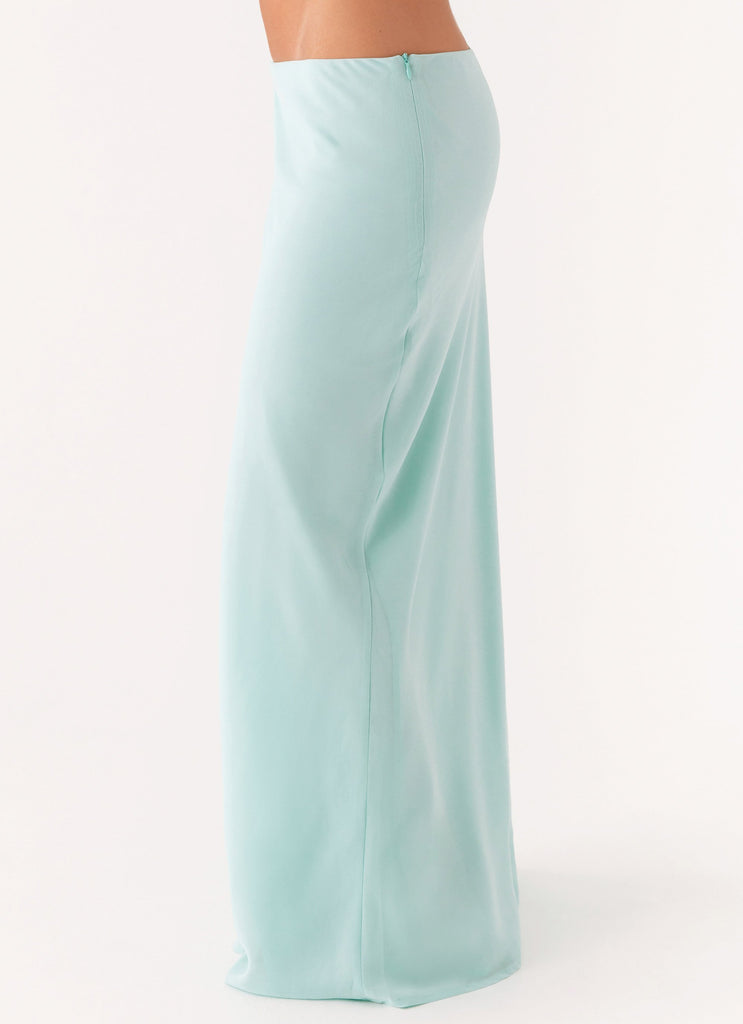 Peppermayo Peppermayo Exclusive - Another Life Chiffon Maxi Skirt - Pale Blue