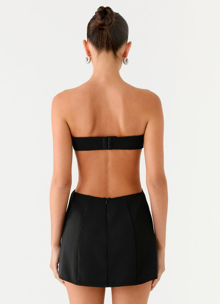 Peppermayo Peppermayo Exclusive - Antalya Strapless Mini Dress - Black