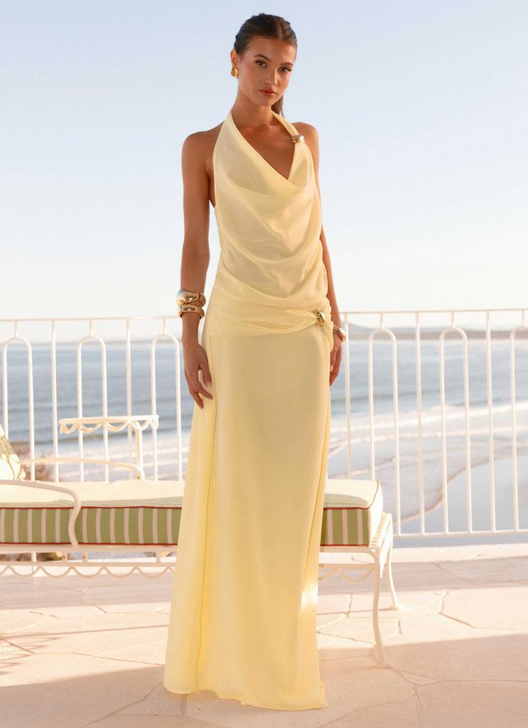 Peppermayo Peppermayo Exclusive - Anuhea Cowl Top - Yellow