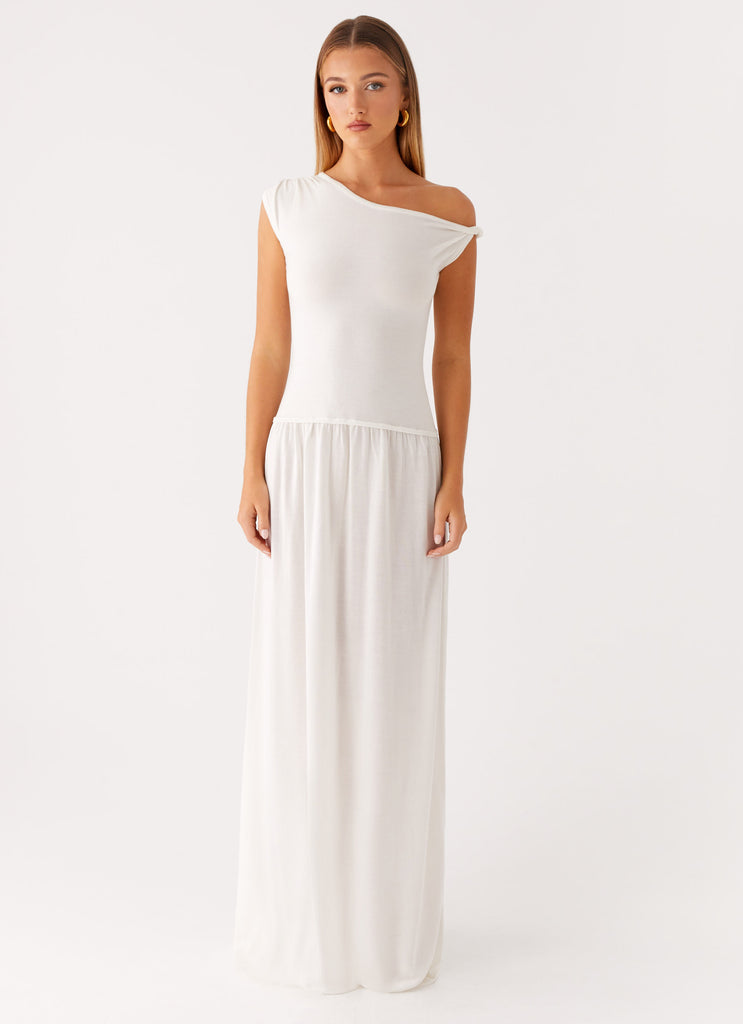 Peppermayo Peppermayo Exclusive - Ardella One Shoulder Maxi Dress - Ivory