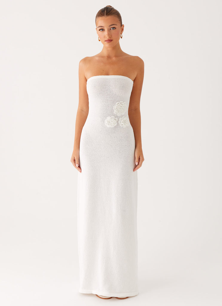 Peppermayo Peppermayo Exclusive - Arli Strapless Maxi Dress - Ivory