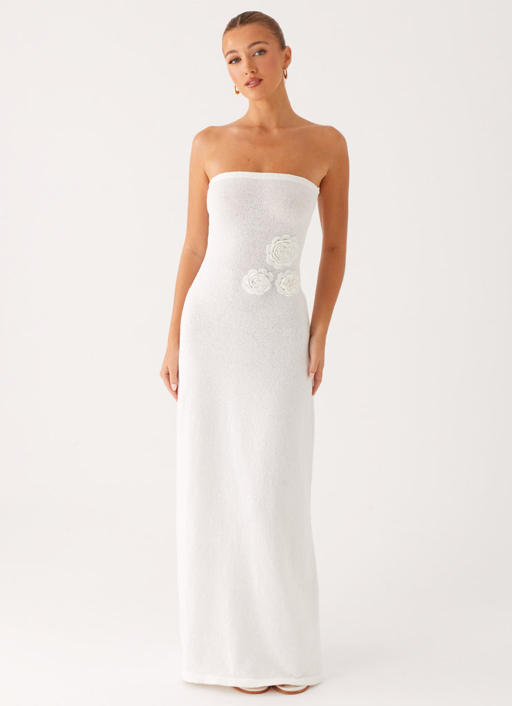 Peppermayo Peppermayo Exclusive - Arli Strapless Maxi Dress - Ivory