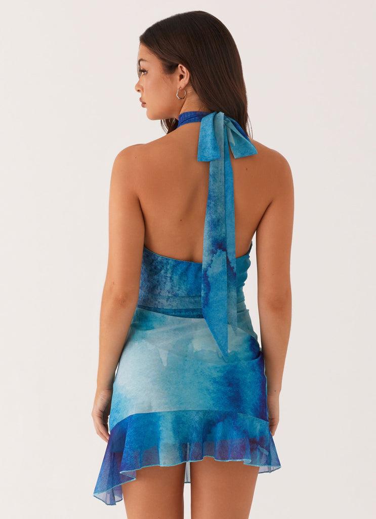 Peppermayo Peppermayo Exclusive - Arlo Mini Dress - Blue Tie Dye