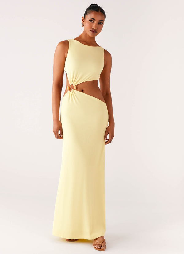 peppermayo Peppermayo Exclusive - Aruba Hardware Maxi Dress - Yellow