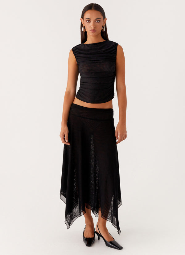 peppermayo Peppermayo Exclusive - Arwen Midi Skirt - Black