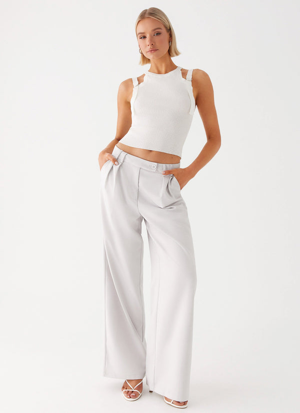 peppermayo Peppermayo Exclusive - Asha Low Rise Pants - Ivory
