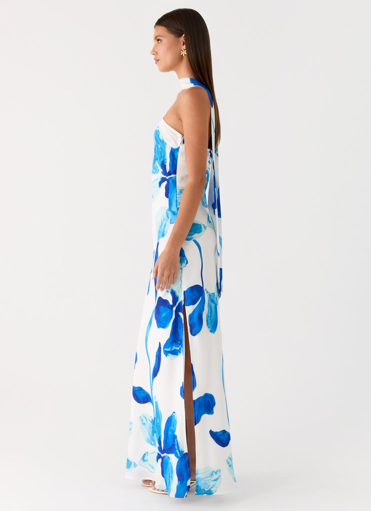 Peppermayo Peppermayo Exclusive - Ashelle Chiffon Maxi Dress - Cerulean Bloom
