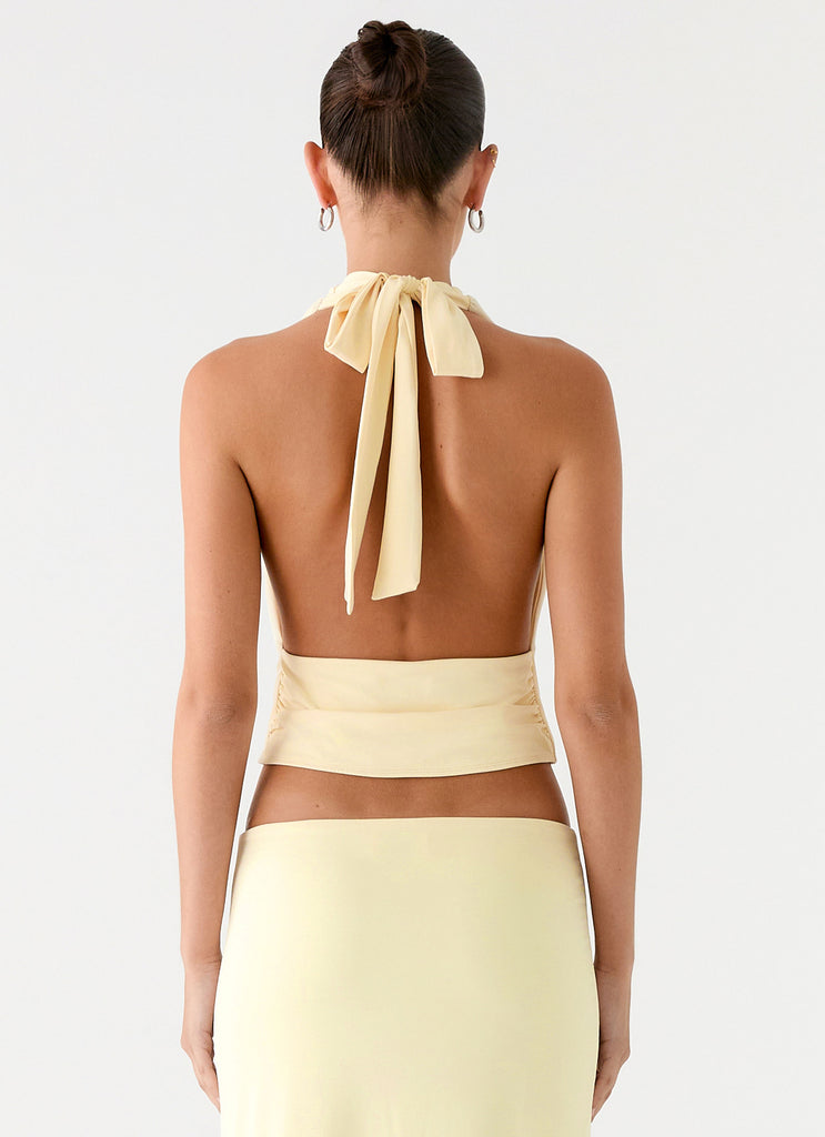 Peppermayo Peppermayo Exclusive - Ashi Cowl Top - Yellow