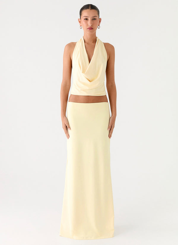 peppermayo Peppermayo Exclusive - Ashi Maxi Skirt - Yellow