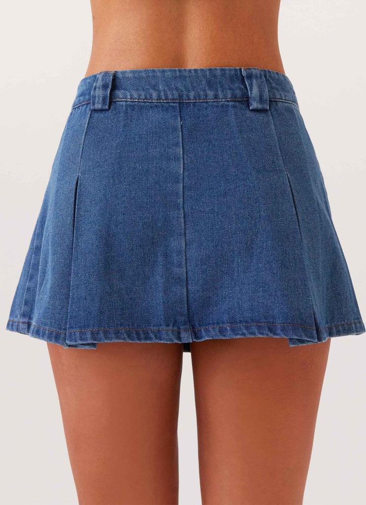 Peppermayo Peppermayo Exclusive - Ashlyn Denim Mini Skirt - Indigo