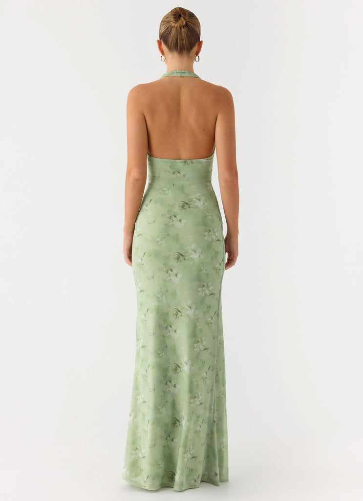 Peppermayo Peppermayo Exclusive - Ask You Twice Maxi Dress - Blurred Lime