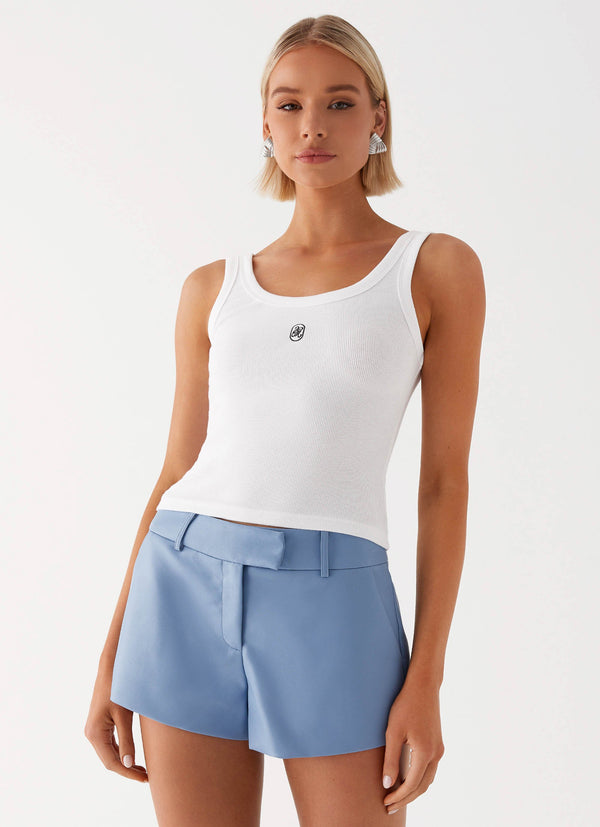 peppermayo Peppermayo Exclusive - Aspen Mini Shorts - Blue