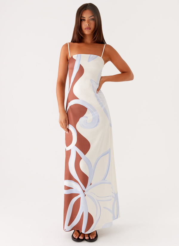 peppermayo Peppermayo Exclusive - Aster Bloom Maxi Dress - Bloom Wave Print
