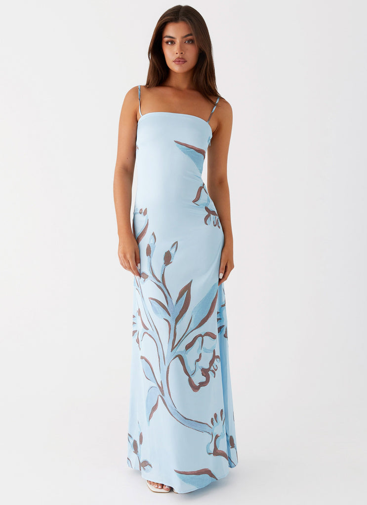 Peppermayo Peppermayo Exclusive - Aster Bloom Maxi Dress - Blue Floral