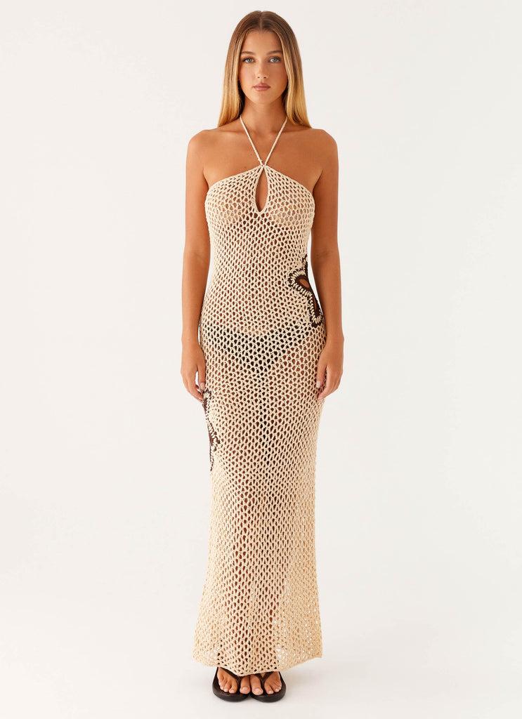 Peppermayo Peppermayo Exclusive - Aster Crochet Maxi Dress - Pastel Yellow