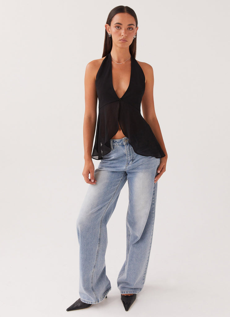 Peppermayo Peppermayo Exclusive - At Last Halterneck Top - Black