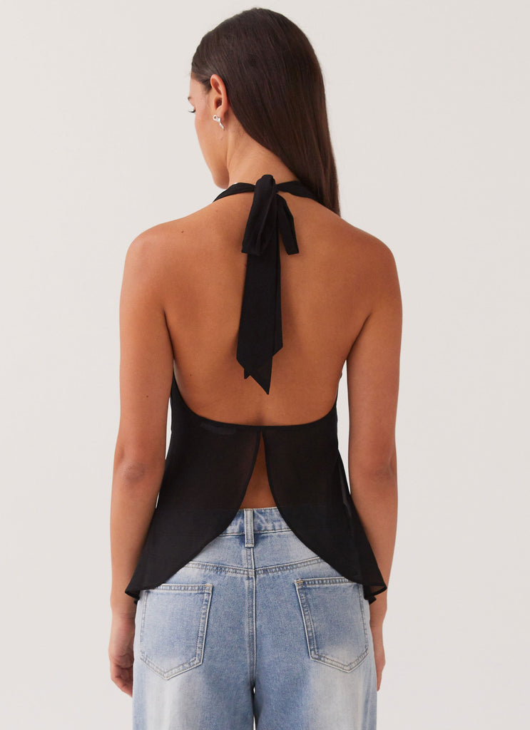 Peppermayo Peppermayo Exclusive - At Last Halterneck Top - Black