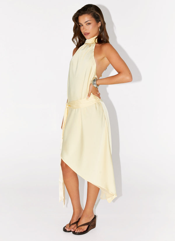 peppermayo Peppermayo Exclusive - Atlantic Midi Dress - Yellow