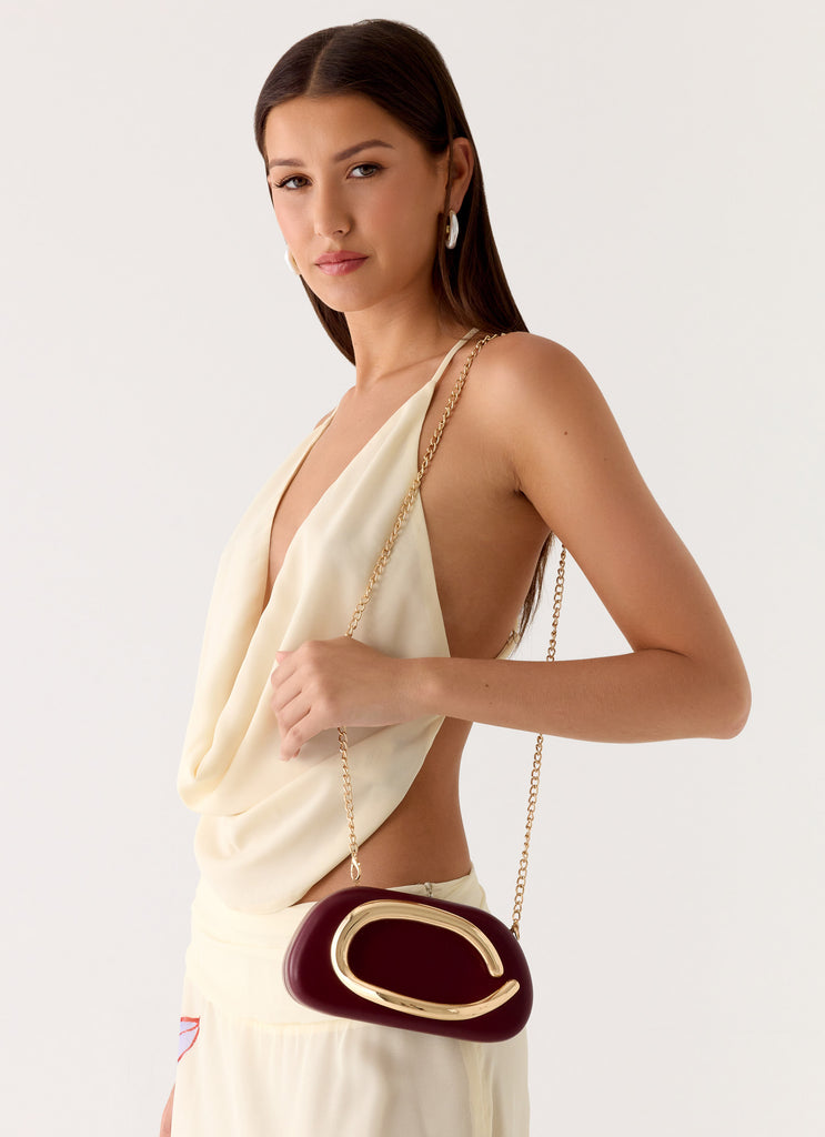 Peppermayo Peppermayo Exclusive - Avenna Clutch Bag - Maroon