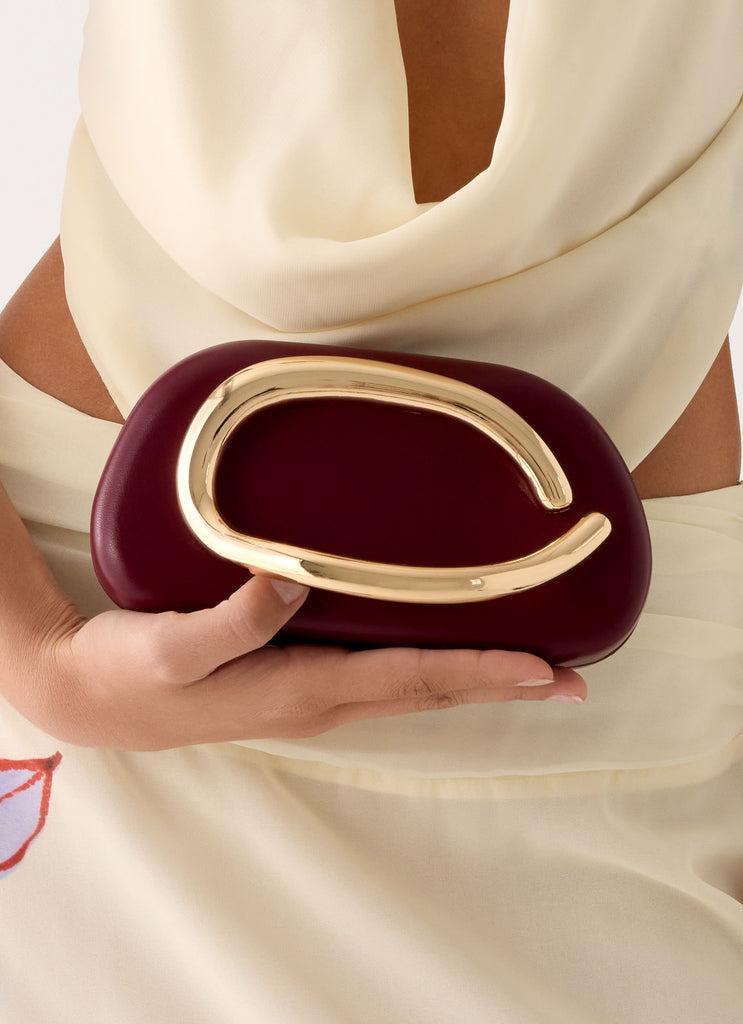 Peppermayo Peppermayo Exclusive - Avenna Clutch Bag - Maroon